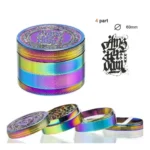 Grinder do ziół Amsterdam Rainbow 4-częsciowy śr. 60 mm