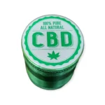 Młynek do suszu 4-częściowy nadruk CBD aluminiowy