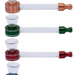 Lufka szklana-metalowa sutek 10.5 cm