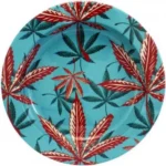 Metalowa popielniczka Leaves