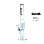 Bongo lodowe Bullet z dyfuzorem wys. 39 cm szlif 18.8 mm