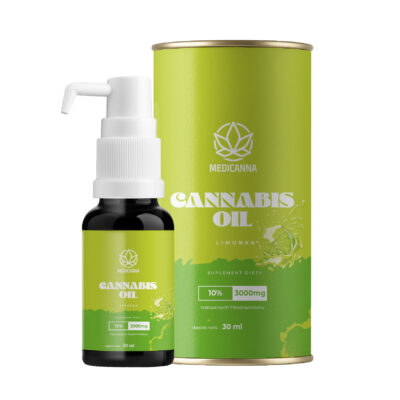 Medicanna Olej konopny CBD 10% 30 ml o smaku Limonki
