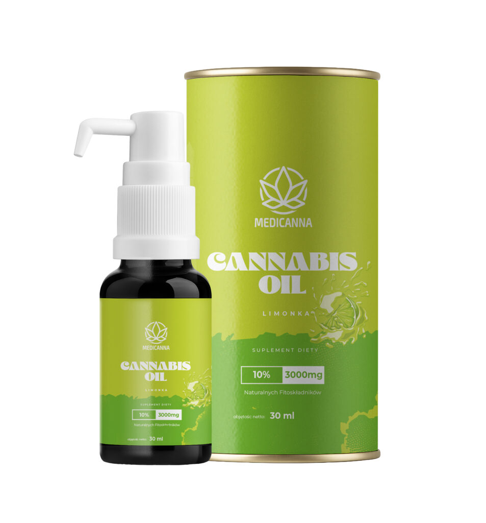 Medicanna Olej konopny CBD 10% 30 ml o smaku Limonki